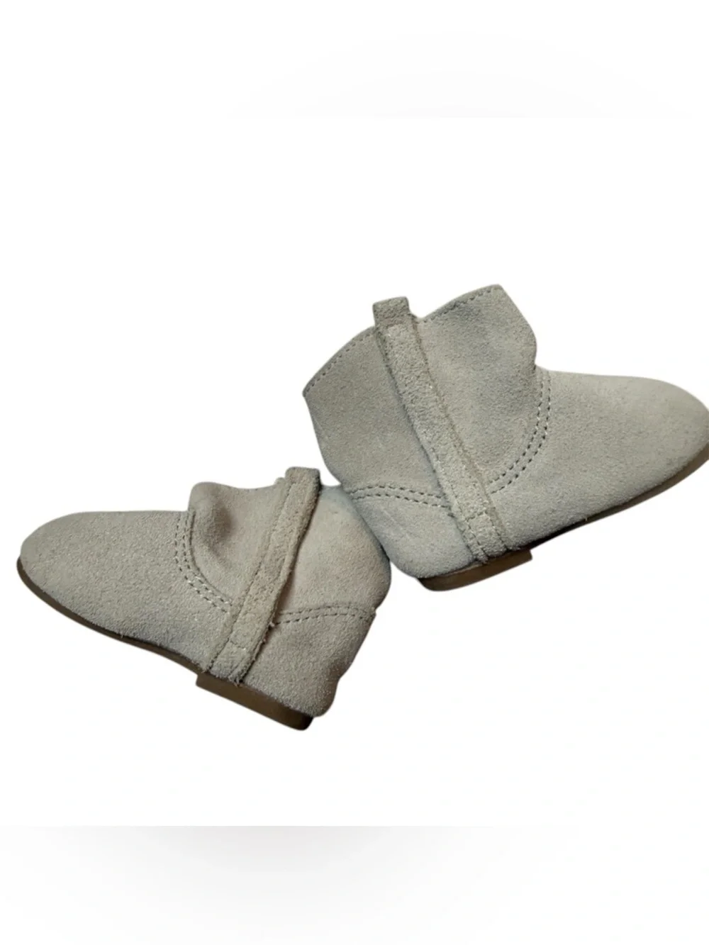 Baby Gap suede boots Light Gray - Soft Pull-On Style